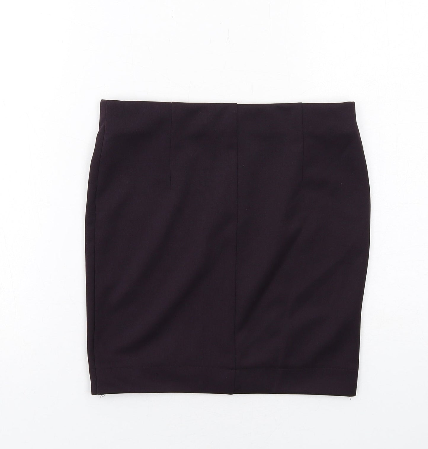 H&M Womens Purple Polyester A-Line Skirt Size 6