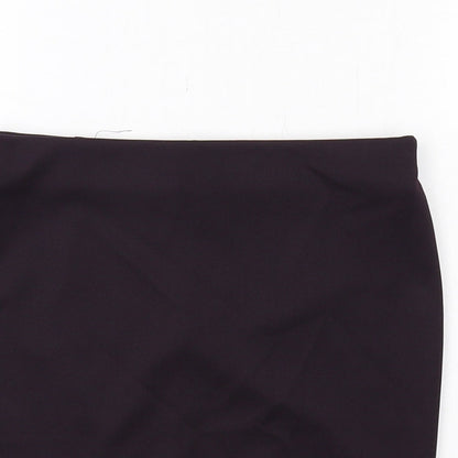 H&M Womens Purple Polyester A-Line Skirt Size 6