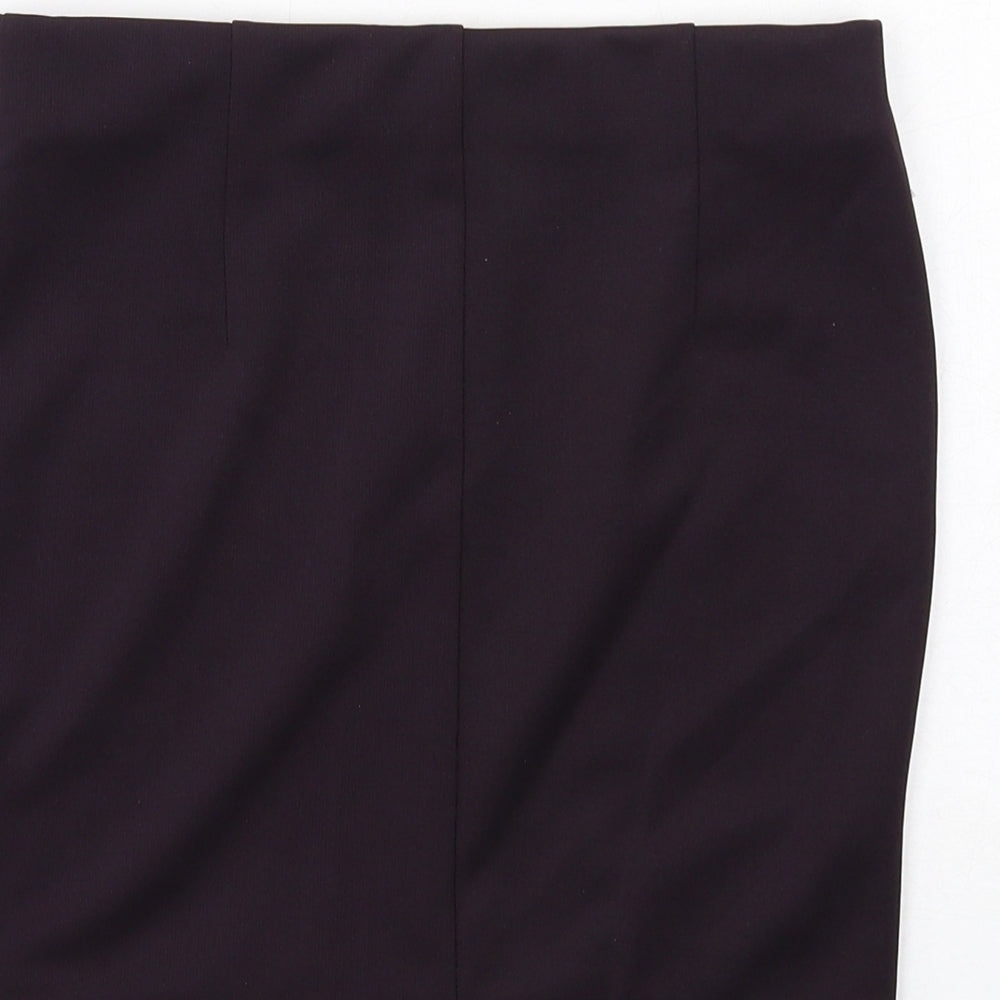 H&M Womens Purple Polyester A-Line Skirt Size 6