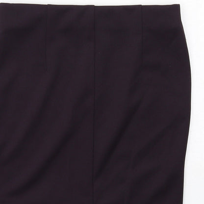 H&M Womens Purple Polyester A-Line Skirt Size 6