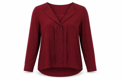Womens UK Size 4 H&M Red Basic Blouse