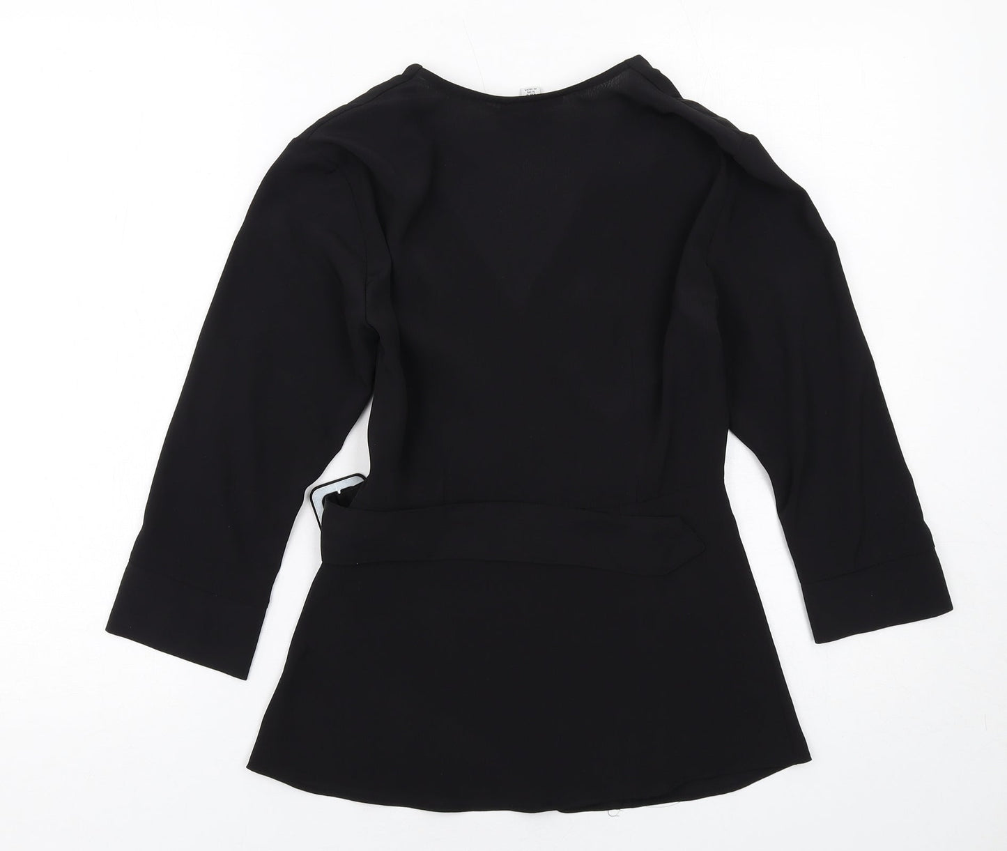 Womens UK Size 6 Topshop Black Basic Blouse