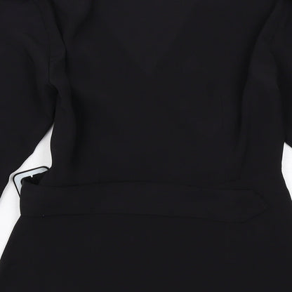 Womens UK Size 6 Topshop Black Basic Blouse