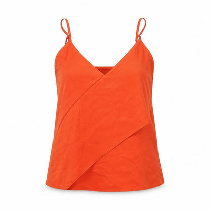 Womens UK Size 8 River Island Orange Basic Tank