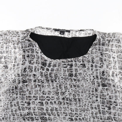 Womens UK Size 12 Comma Black Basic Blouse
