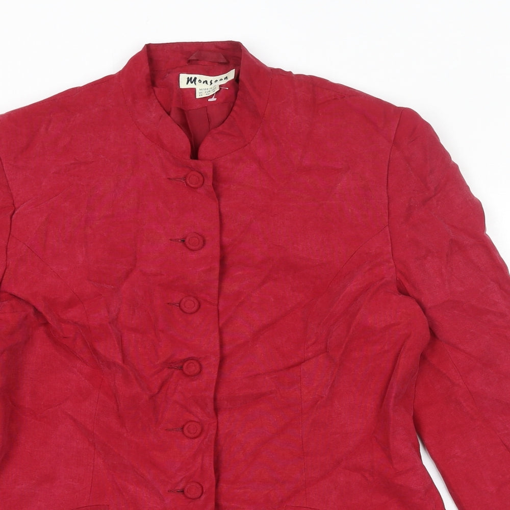 Womens UK Size 14 Monsoon Red Jacket