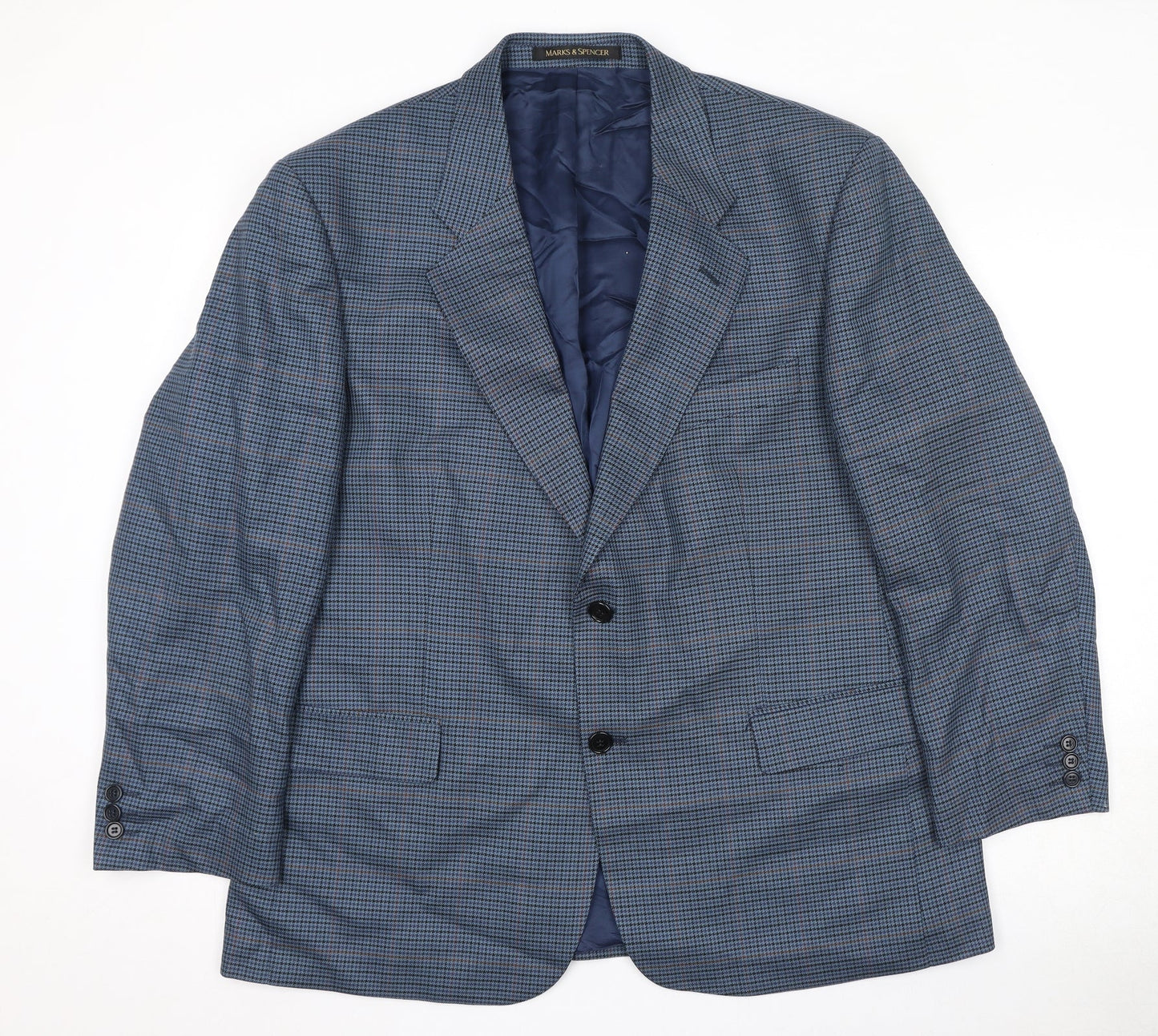 Mens UK Size 44 Marks and Spencer Regular Blue Suit Jacket