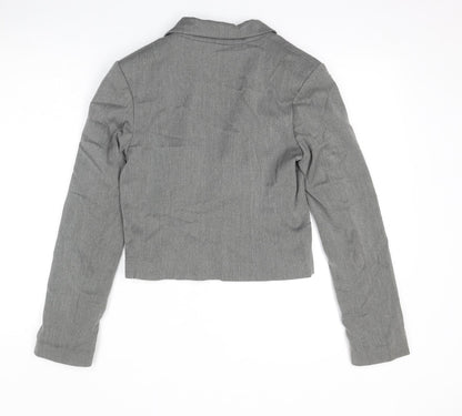 Divided by H&M Womens Grey Jacket Blazer Size 10 Button