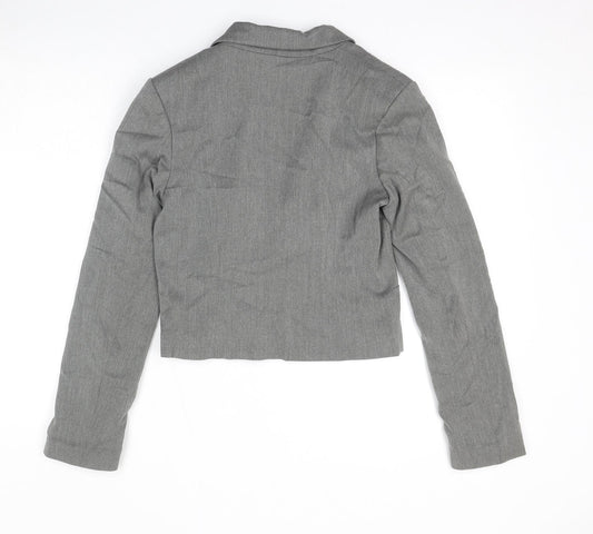 Divided by H&M Womens Grey Jacket Blazer Size 10 Button