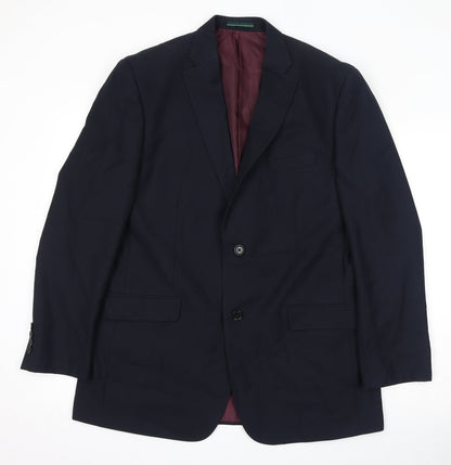 Mens UK Size 42 Greenwoods Regular Blue Suit Jacket