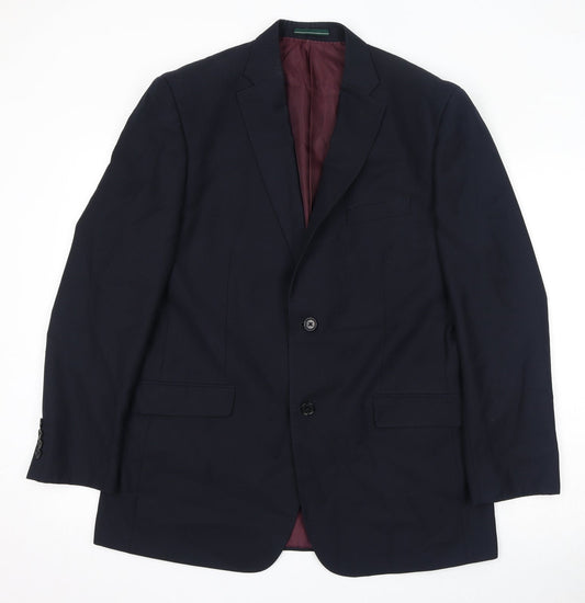 Mens UK Size 42 Greenwoods Regular Blue Suit Jacket