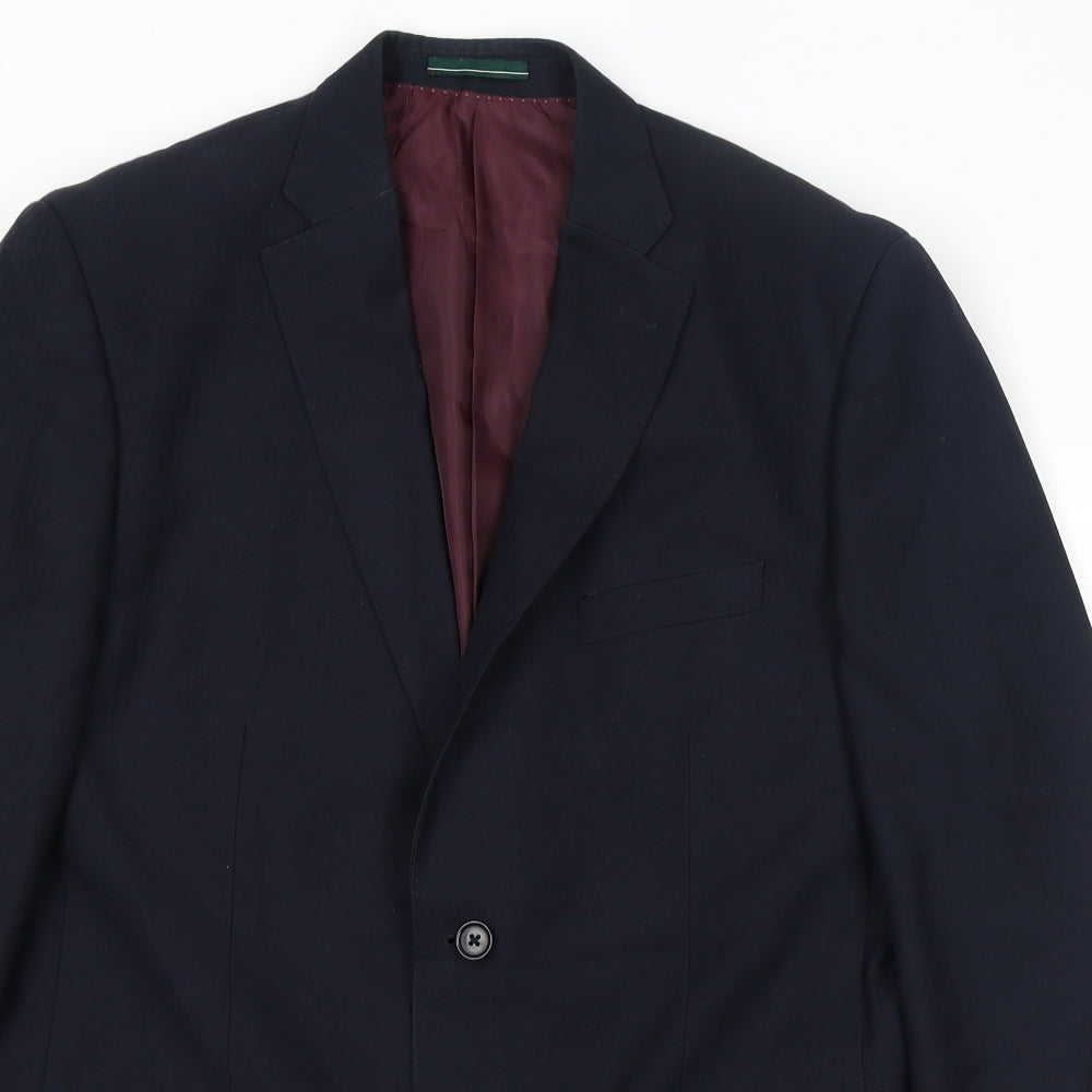 Mens UK Size 42 Greenwoods Regular Blue Suit Jacket