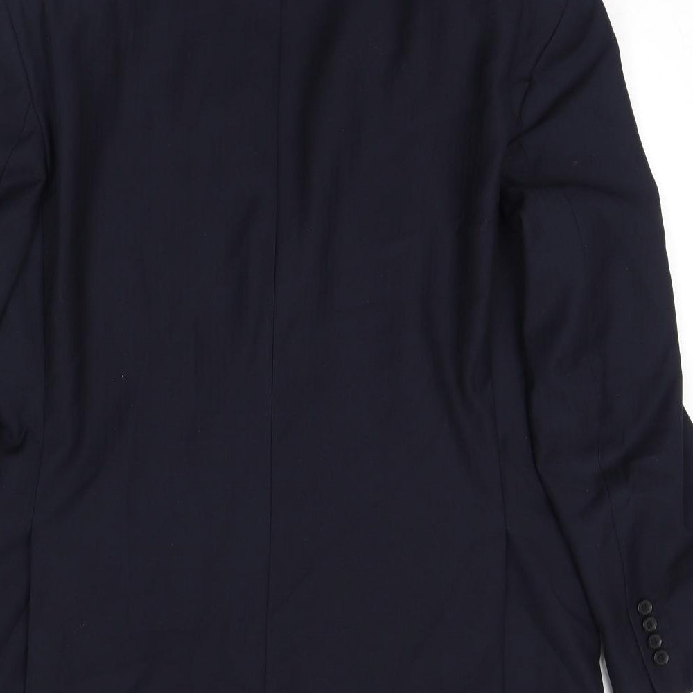 Mens UK Size 42 Greenwoods Regular Blue Suit Jacket
