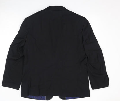 Mens UK Size 44 Greenwoods Regular Black Suit Jacket