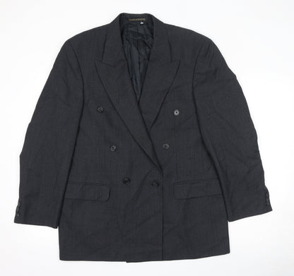 Mens UK Size 40 St Michael Regular Black Suit Jacket
