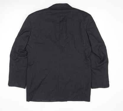 Mens UK Size 40 St Michael Regular Black Suit Jacket
