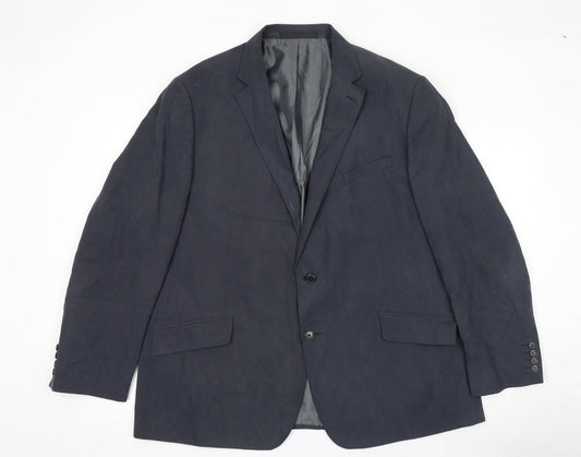 Mens UK Size 46 Marks and Spencer Regular Blue Suit Jacket