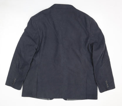 Mens UK Size 46 Marks and Spencer Regular Blue Suit Jacket