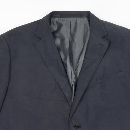 Mens UK Size 46 Marks and Spencer Regular Blue Suit Jacket