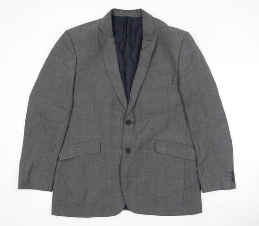 Mens UK Size 44 Scott & Taylor Regular Grey Suit Jacket