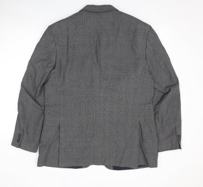 Mens UK Size 44 Scott & Taylor Regular Grey Suit Jacket