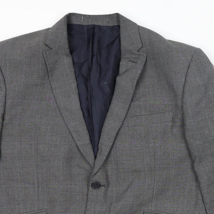Mens UK Size 44 Scott & Taylor Regular Grey Suit Jacket