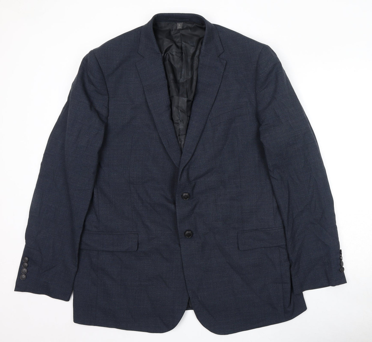 Mens UK Size 46 Marks and Spencer Regular Blue Suit Jacket