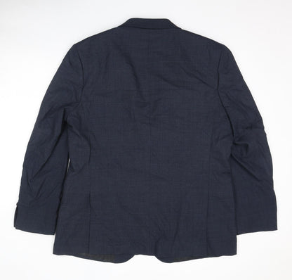 Mens UK Size 46 Marks and Spencer Regular Blue Suit Jacket