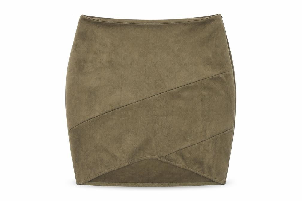 Missguided Womens Green Polyester Bandage Skirt Size 10 Zip