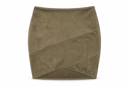 Missguided Womens Green Polyester Bandage Skirt Size 10 Zip