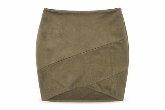 Missguided Womens Green Polyester Bandage Skirt Size 10 Zip
