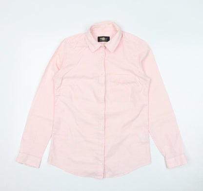 Westwood Womens Pink Cotton Basic Button-Up Size S Collared