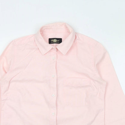 Westwood Womens Pink Cotton Basic Button-Up Size S Collared