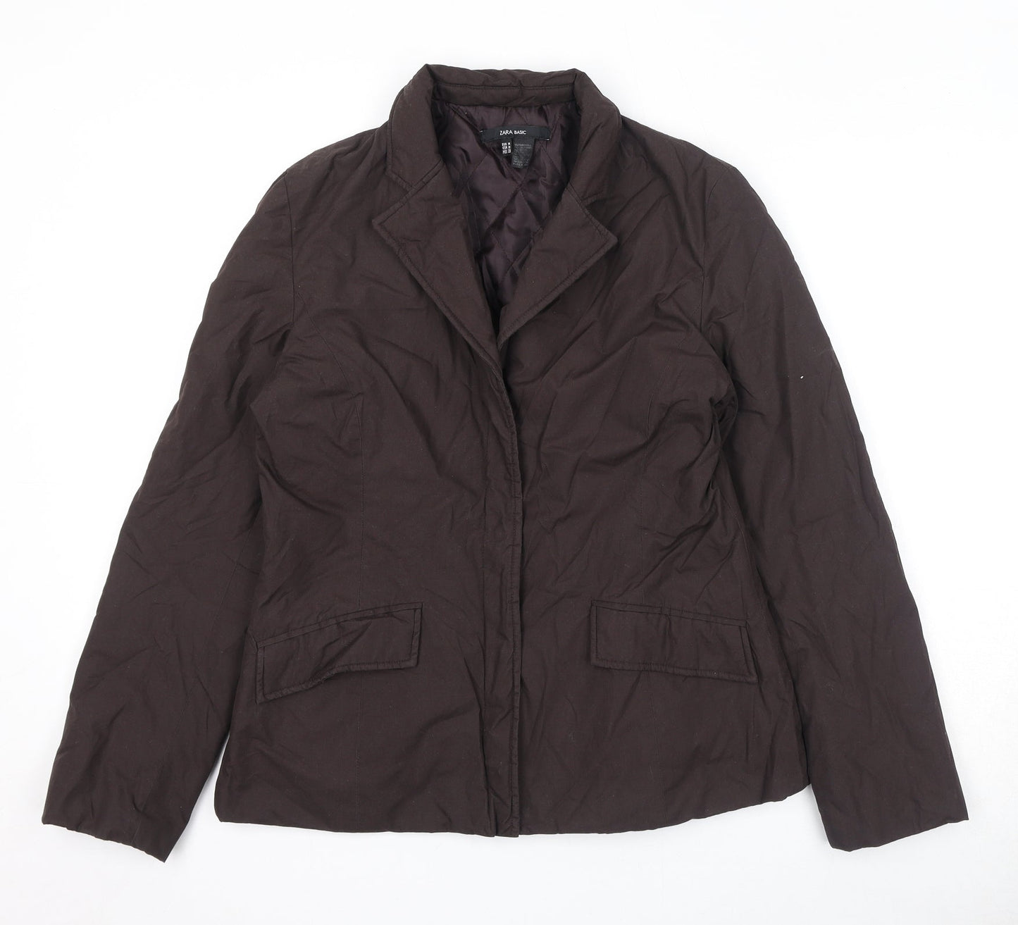 Womens UK Size M Zara Brown Jacket