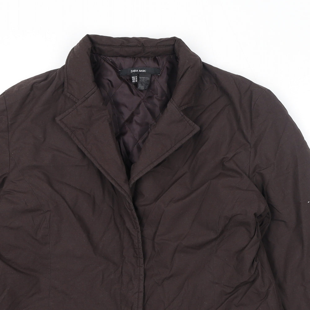 Womens UK Size M Zara Brown Jacket