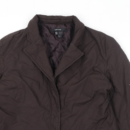 Womens UK Size M Zara Brown Jacket