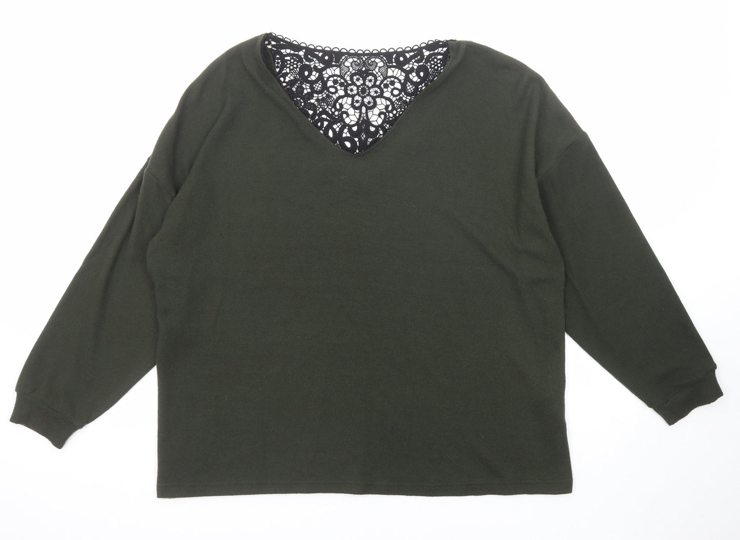 Womens UK Size 14 Dorothy Perkins Green Pullover Jumper
