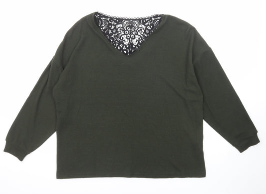 Womens UK Size 14 Dorothy Perkins Green Pullover Jumper