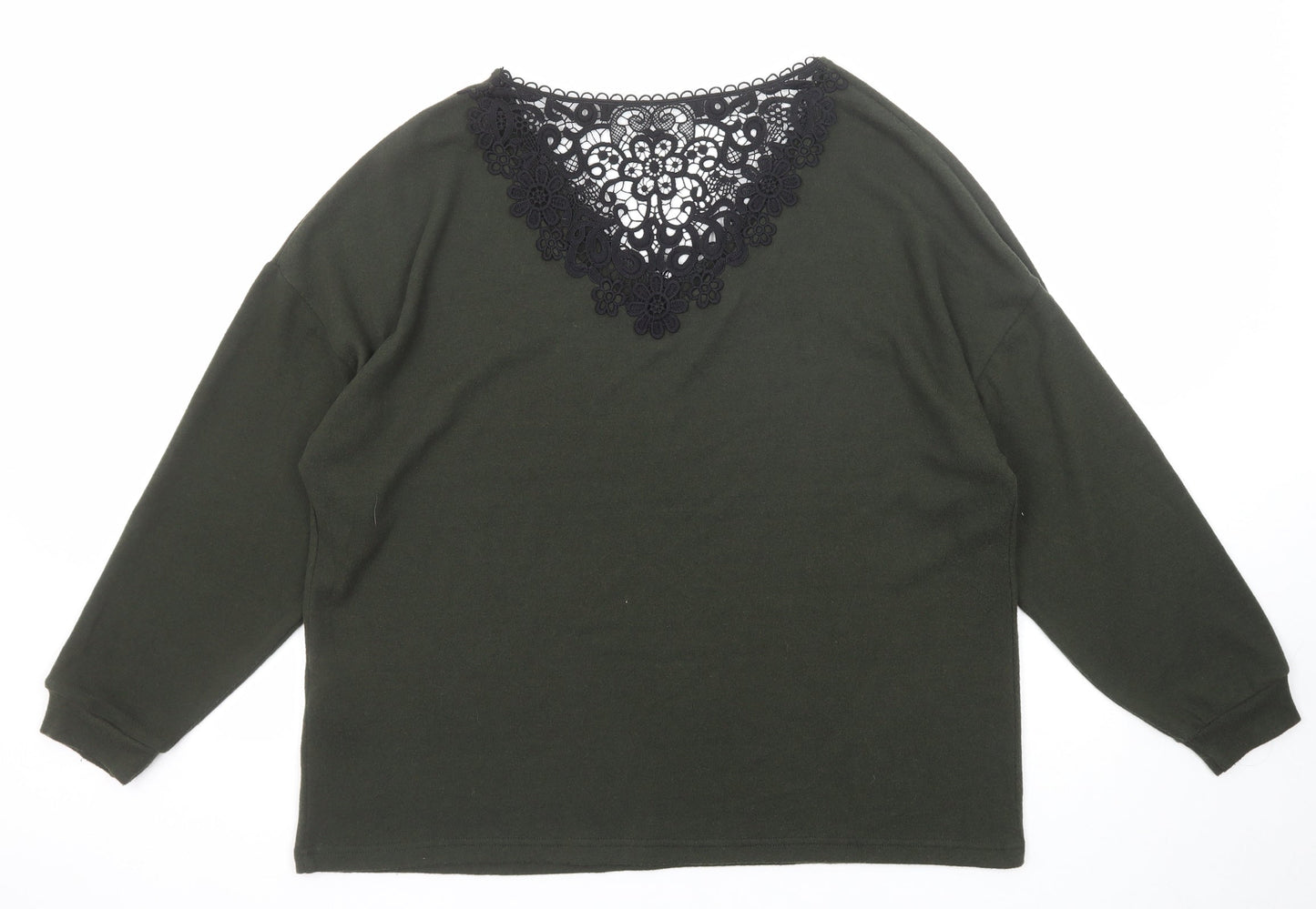 Womens UK Size 14 Dorothy Perkins Green Pullover Jumper