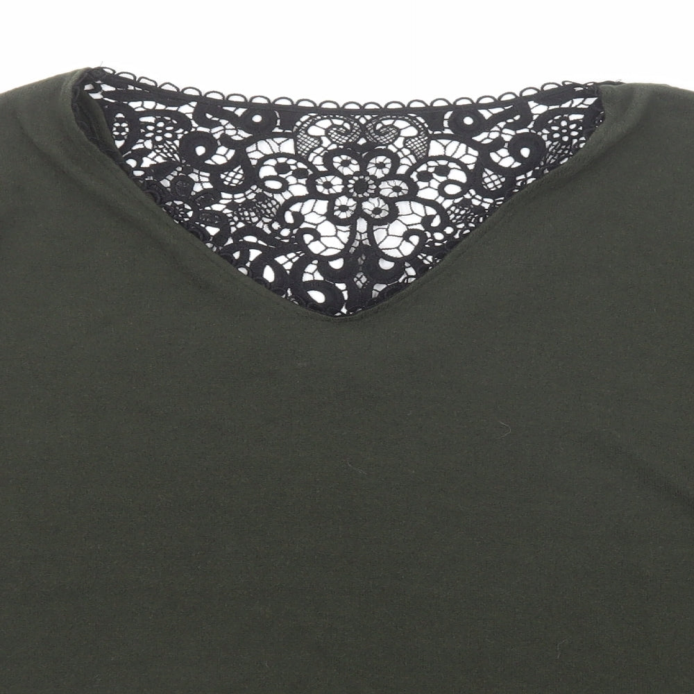 Womens UK Size 14 Dorothy Perkins Green Pullover Jumper