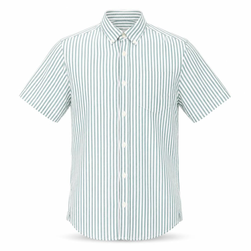 Mens UK Size XS River Island Green  Button-Up Short Sleeve Casual Shirt