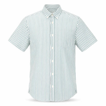 Mens UK Size XS River Island Green  Button-Up Short Sleeve Casual Shirt