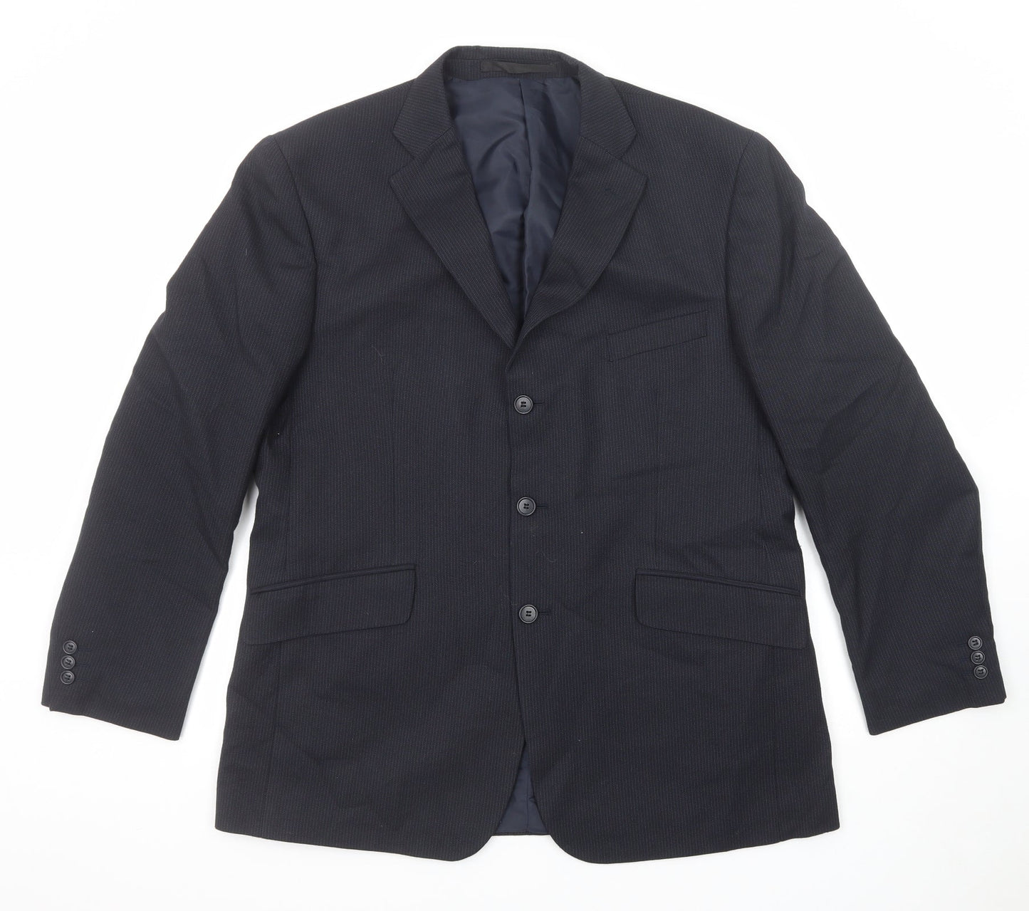 Mens UK Size 42 Marks and Spencer Regular Blue Suit Jacket