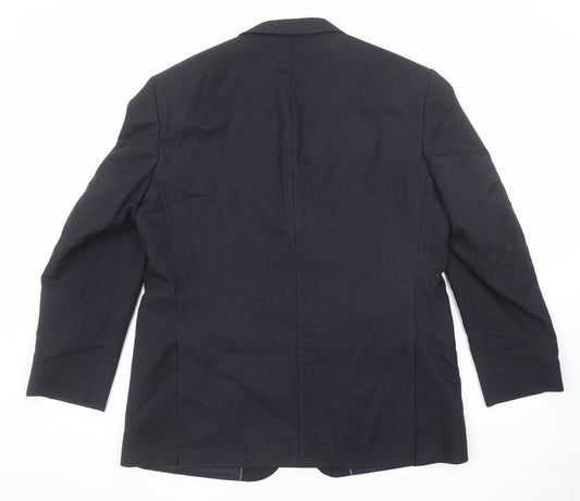 Mens UK Size 42 Marks and Spencer Regular Blue Suit Jacket
