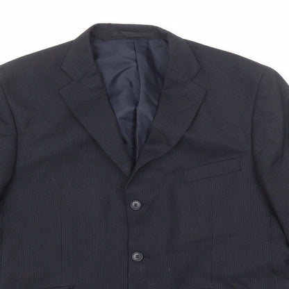 Mens UK Size 42 Marks and Spencer Regular Blue Suit Jacket