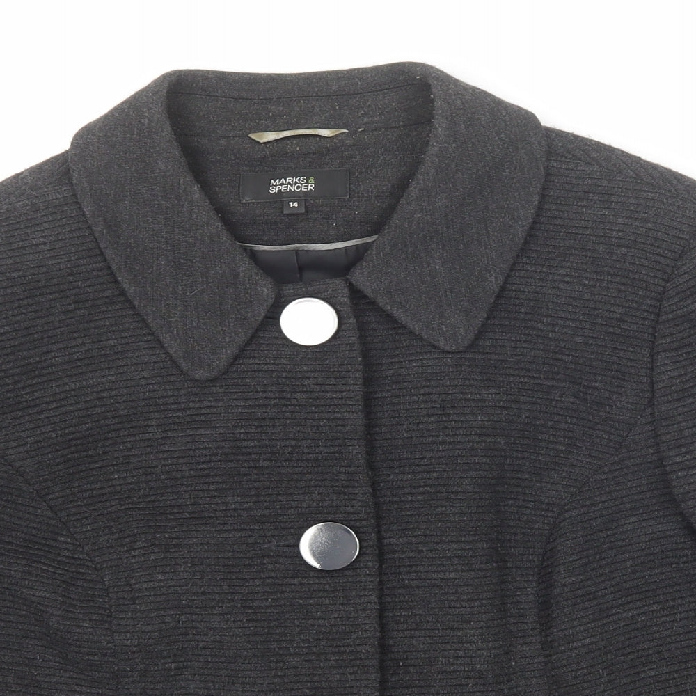 Womens UK Size 14 Marks and Spencer Grey Jacket