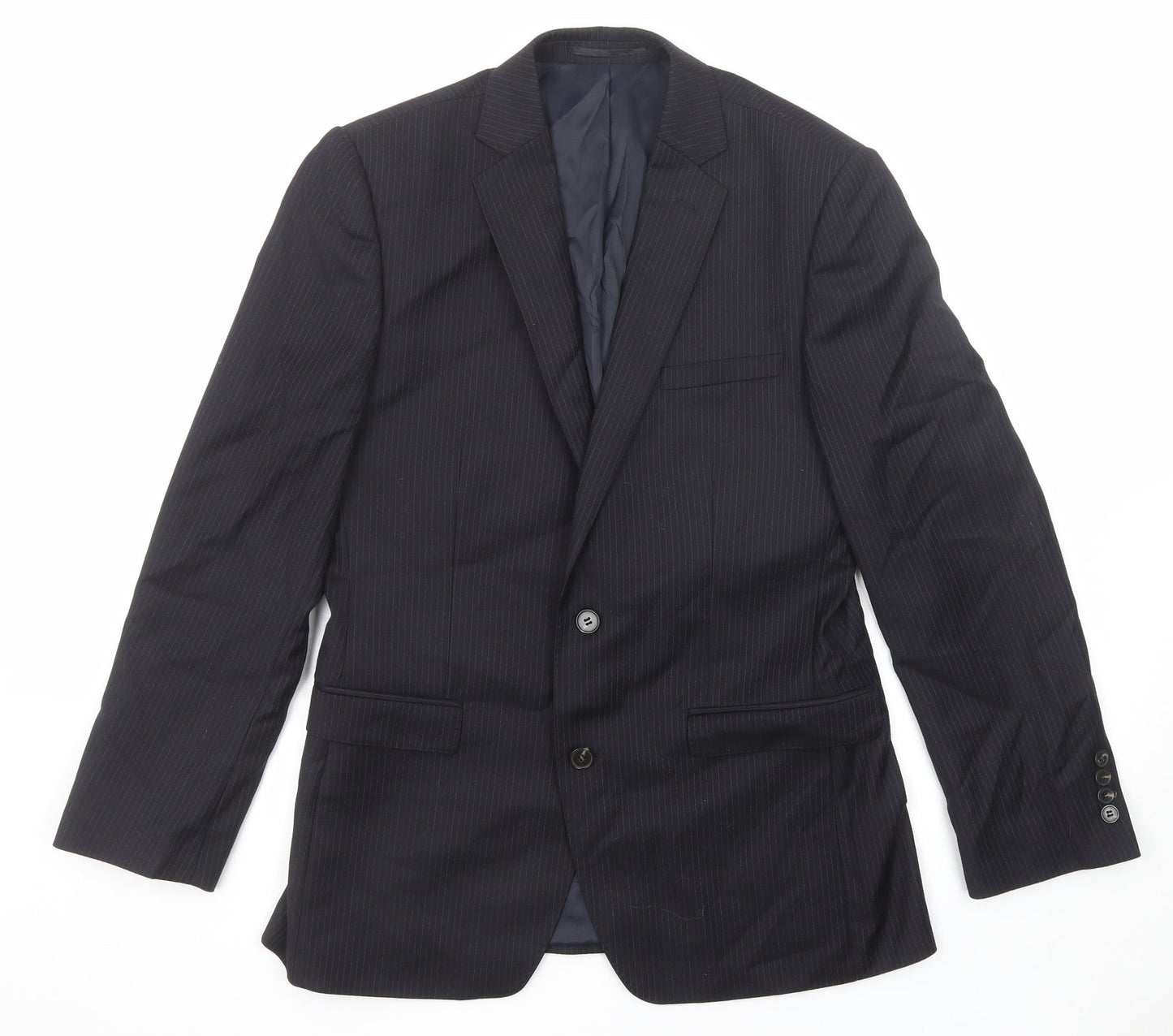 Mens UK Size 38 French Connection Regular Black Suit Jacket
