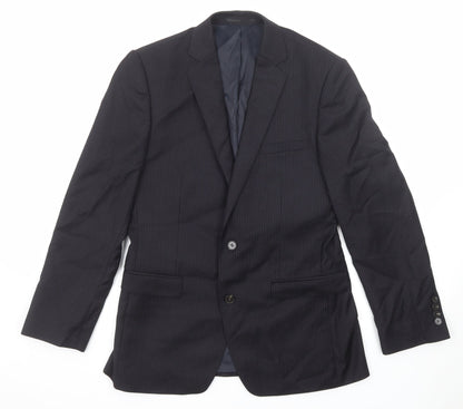 Mens UK Size 38 French Connection Regular Black Suit Jacket