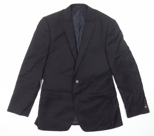 Mens UK Size 38 French Connection Regular Black Suit Jacket