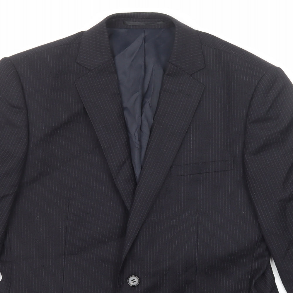 Mens UK Size 38 French Connection Regular Black Suit Jacket